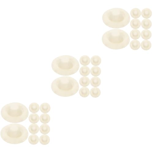 ifundom 30 Stck Teiliges Mini Strohhut für Puppen DIY Bastelzubehör Natürliche Gewebte Kopfbedeckungen Beige Handliche Puppenhüte für Bastelprojekte und Dekorationen von ifundom