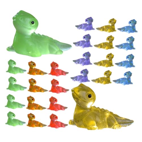 ifundom 30 Stück Mikrolandschaftseidechse Mini Gecko Reptilien-Eidechsenfigur Pflanzen Schmuckstücke bücherregal Dekoration buchregal Dekoration gartendeko Harzeidechse winzige Harzechsen von ifundom