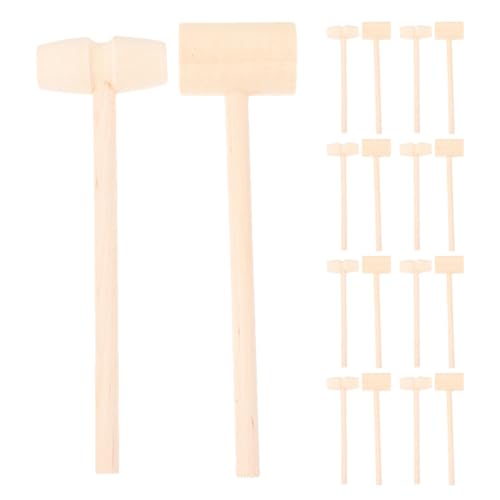 ifundom 30 Stück Mini Holzhammer Kreative Holzklopfer Langlebigem Holz für Rollenspiele Kinderentwicklung Interaktive Familienspiele von ifundom