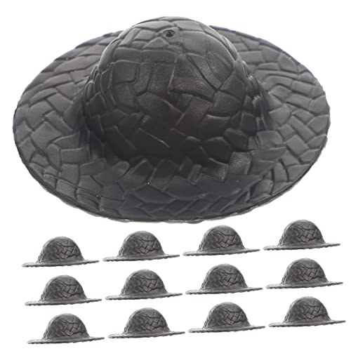 ifundom 30 Stück Mini-Hut Mädchen Hut Verrückter Hut Kleine Hüte Zum Basteln Hut Nähen Zylinder Für Hüte Für Männer Baseballmütze Für Mädchen Jazzhut Für Puppe Kappe Plastik Black von ifundom