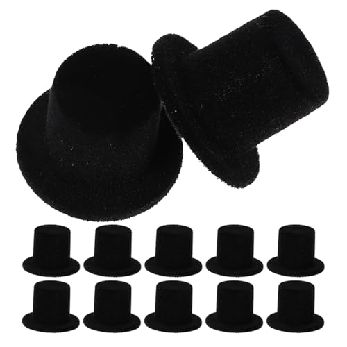 ifundom 30 Stück Miniatur Schwarze Samt-Hüte Kleine Formelle Kappen für Bastelprojekte Mini Hüte für Weihnachten und Halloween Leichte DIY Dekoration für Puppen Haustiere und Schneemann ifundom 30 Stück Miniatur Schwarze Samt-Hüte Kleine Formelle Kappen für Bastelprojekte Mini Hüte für Weihnachten und Halloween Leichte DIY Dekoration für Puppen Haustiere und Schneemann von ifundom