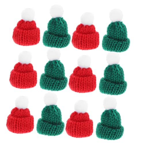 ifundom 30 Stück Teiliges Mini Weihnachtsmützen aus Gestricktem Garn Kleine Deko Hüte Rot und Grün für DIY Bastelprojekte Flaschen Figuren und Schmuckdekoration Vielseitig für ifundom 30 Stück Teiliges Mini Weihnachtsmützen aus Gestricktem Garn Kleine Deko Hüte Rot und Grün für DIY Bastelprojekte Flaschen Figuren und Schmuckdekoration Vielseitig für von ifundom