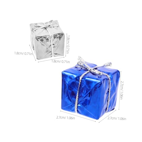 ifundom 30 Stück Teiliges Miniatur-geschenkbox Puppenhäuser Farbenfrohe Schaumstoff-weihnachtsdekoration Realistische Mini-geschenkboxen für DIY-bastelprojekte und Festliche von ifundom