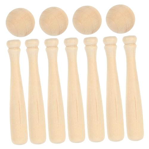 ifundom 30St Mini-Baseball bastelset basteln für weihnchtsdeko spielsachen dekoringe Toy Fledermäuse Schläger Aufkleber hölzerne Fledermaus Holzhandwerksverzierung von ifundom