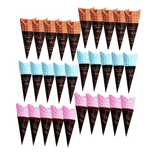 ifundom Simuliertes Eistüten-Modell 30 Stück PVC Gefälschte Eistüten Für Dekorationen Basteln ifundom Simuliertes Eistüten-Modell 30 Stück PVC Gefälschte Eistüten Für Dekorationen Basteln von ifundom