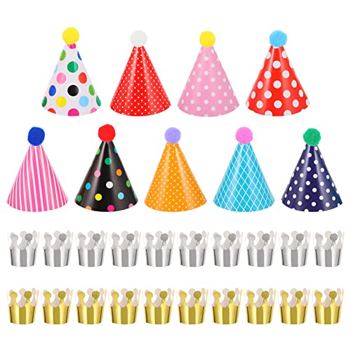 ifundom 31St Geburtstagshut Geburtstagsparty-Requisite Papierhüte für Geburtstagsfeiern haarschmuck Tiara Geburtstagskappen Kronenhüte zum Geburtstag Weihnachten Requisiten kleiner von ifundom