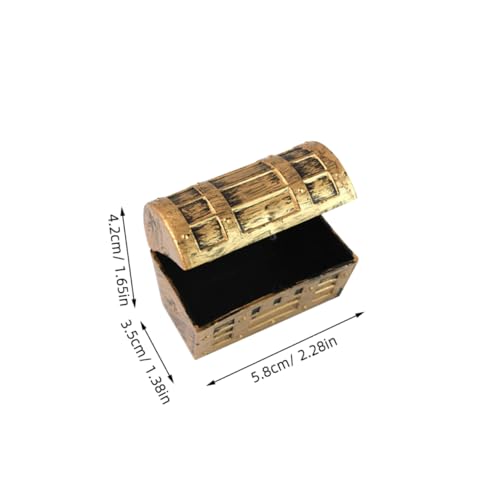ifundom 32stücke Piratenschatztruhe Mini Retro Schatzkiste Für Junge Mädchen Aufbewahrungsbox Aus Kunststoff Leere Schatztruhe Dekorieren Kleine Partygeschenke von ifundom