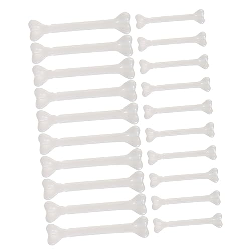 ifundom 36 Stück Halloween-Schädelknochen Halloween basteln Halloween Party Halloween assecoires DIY Zubehör gefälschter Knochen Kleiner Knochen Halloween-Versorgung Plastik Weiß von ifundom