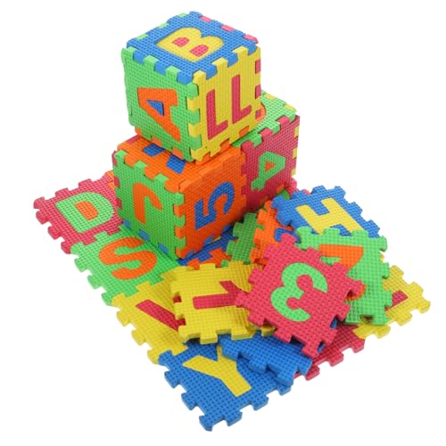 ifundom 36 Stück Schaumstoff Spielmatte Bodenmatte Boden Buchstabenmatte Puzzle Bodenkissen Babyspielzeug Spielmatten Für Den Boden Buchstaben Bodenmatte Spanische von ifundom