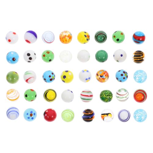 ifundom 38 bunte Glaskugeln, dekorativ, für Vasendekoration und Spiele, glatte Kugeln aus Glas für Aquarien und Spielzeug ifundom 38 bunte Glaskugeln, dekorativ, für Vasendekoration und Spiele, glatte Kugeln aus Glas für Aquarien und Spielzeug von ifundom