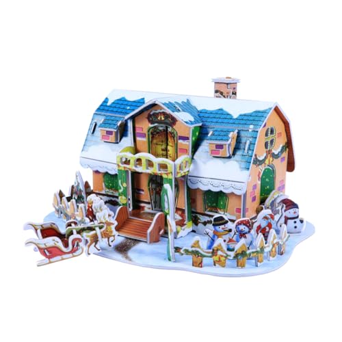 ifundom 3D-rätsel Mini- 3D-Puzzle- Weihnachtsminihaus Dreidimensional Suite von ifundom