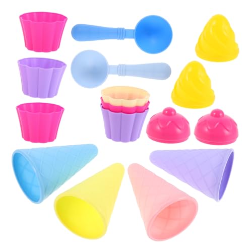 ifundom 3Er-Set EIS Kegelschaufelkegel sommerliches Strandspielzeug EIS-Spielset für Sandspielzeug zum am Meer Strandspielzeug für Plastik ifundom 3Er-Set EIS Kegelschaufelkegel sommerliches Strandspielzeug EIS-Spielset für Sandspielzeug zum am Meer Strandspielzeug für Plastik von ifundom