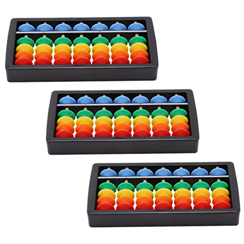 ifundom 3St 7 Gänge Abakus Abakus zappeln Regenbogenabakus für Mathe-Lernspielzeug zabawki stymulujące rozwój Educational Toys Zählwerkzeug für arithmetische Abakus Abs von ifundom