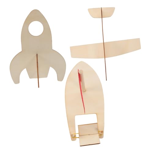 ifundom 3St DIY-Graffiti-Modell Kinderspielzeug unfertiges Modell Flugzeug malen Modelle Spielzeuge Flugzeugspielzeug zusammenbauen leeres Flugzeugmodell Mini Suite 3D von ifundom