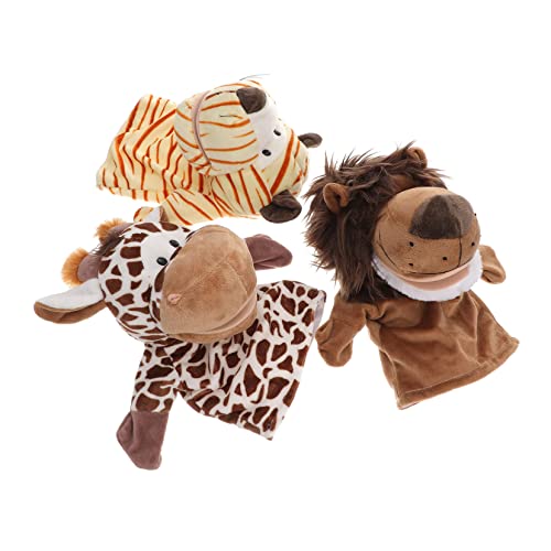 ifundom 3St Handpuppe für Kleinkindspielzeug Babyspielzeug tragen mitgebsel Kindergeburtstag Hand Puppet Toy Cartoon-Marionette Tierspielzeug PP Baumwolle von ifundom