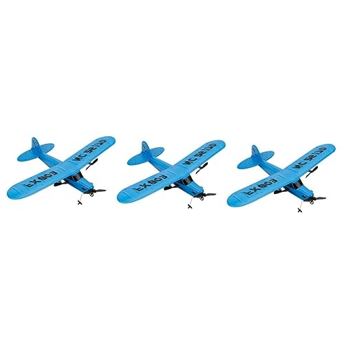 ifundom 3St Modellflugzeug Spielzeugflugzeug aus Schaumstoff Segelflugzeuge für Kinder obstreibe Power Blue Modelle Flugzeugmodell mit festen Flügeln Zweiwege-Flugzeugmodell Fernbedienung von ifundom