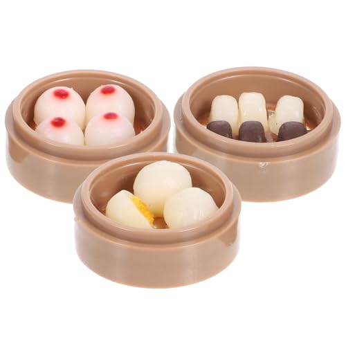 ifundom 3 Stück Mini-lebensmittelmodell-Verzierungen Aus Harz Dampfgarer Lebensmittelmodelle Mini- -dampfgarer Für Miniatur-zubehör Zufälliger Stil ifundom 3 Stück Mini-lebensmittelmodell-Verzierungen Aus Harz Dampfgarer Lebensmittelmodelle Mini- -dampfgarer Für Miniatur-zubehör Zufälliger Stil von ifundom