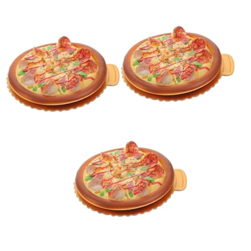 ifundom 3st Simulation Pizza-Modell Fotoornament Food-Fotografie-Requisite Gefälschte Pizza Pizza-Modell-Requisite Thekendekor Essen PVC Kind Lebensmittel Künstlich von ifundom
