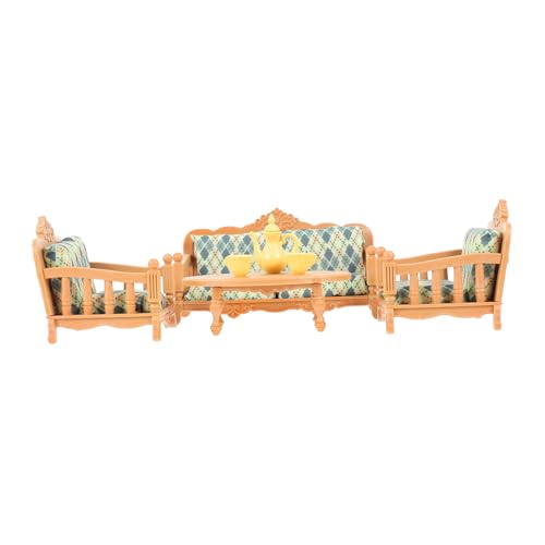 ifundom 3St Sofa-Modell Miniaturhaus Mini-Sofa Miniatur-Puppenstubencouch Hauszubehör mini Sofa mini Couch mini zubehör Mini Furniture Mini House Decor Kinderspielzeug winzige Möbel Stoff von ifundom