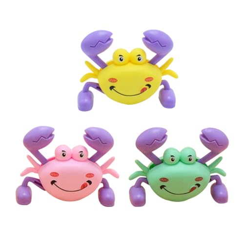 ifundom 3St Uhrwerk Krabbe Karikatur Bausatz für Armbänder aus Tonperlen Toys spielsachen für Fun Toy kleine Aufziehkrabben Zeichentrickkrabben für Plastik von ifundom