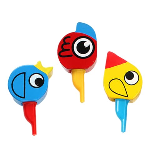 ifundom 3St Vogelpfeife verrückte Pfeife matschig Schiebepfeife zappelnde kinderinstrumente musikinstrumente fun toy Holzpfeife Kinderpfeife hölzern von ifundom
