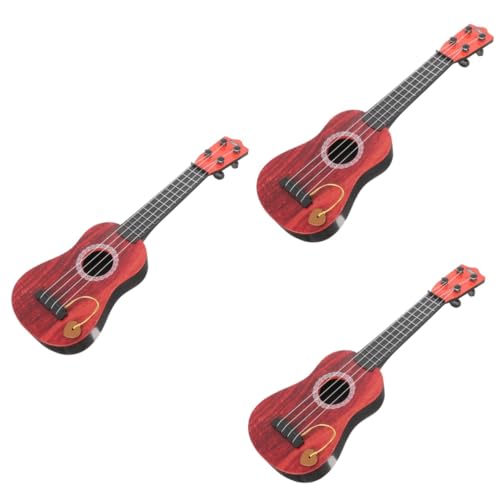ifundom 3st Mini-simulations Gitarre Ukulele Spielzeug Babyspielzeug Früherziehungsspielzeug Kleine Gitarre Mini-Gitarre Gitarre Für Anfänger -Gitarre Minigitarren Musik Abs Kind von ifundom