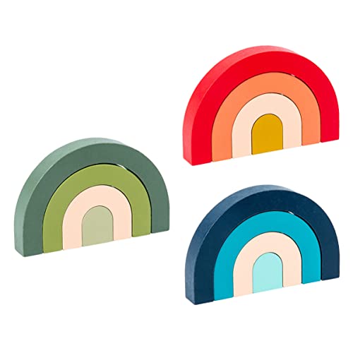ifundom 3 Stück Stapelspielzeug Aus Natürlichen Regenbogenblöcken Aus Holz Für Kinder Pädagogisches Vorschulspielzeug Mit Kreativen Formen Und Hand-Auge-koordinationsspiel ifundom 3 Stück Stapelspielzeug Aus Natürlichen Regenbogenblöcken Aus Holz Für Kinder Pädagogisches Vorschulspielzeug Mit Kreativen Formen Und Hand-Auge-koordinationsspiel von ifundom