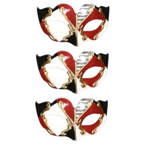 ifundom 3St Make-up-Maske für Kinder Halloween-Maske Tanz-Make-up-Maske Maskerade Kostüm Halloween Halbgesichtsmaske Tanz-Make-up-Requisite bilden Requisiten Kleidung von ifundom