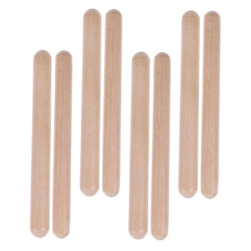 ifundom Musikinstrumente Für Jungen Und Mädchen Pädagogisches Stick-Spielzeug Für Jungen Und Mädchen Aus Holz Zum Rhythmus-Stick 4 Paar von ifundom