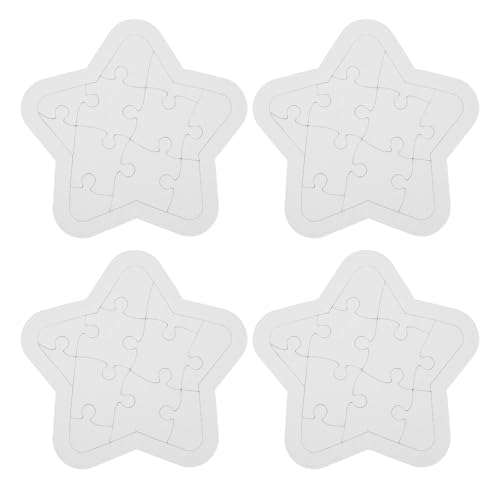 ifundom 4 Sätze Puzzle The Children Toy rätseln spielwaren Sternförmige Rätsel Spielzeug für Kleinkinder Rätsel für Kinder bastelsets für Kinder DIY-Handwerk Malmaterialien Papier von ifundom