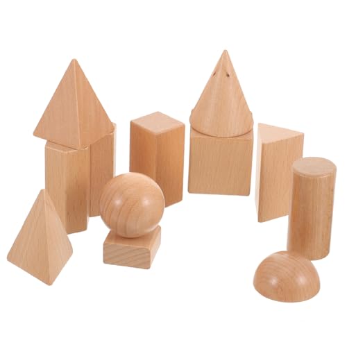 ifundom 4 Sätze geometrisches Modell Weihnachtsspielzeug Lernspielzeug für Kinder kinderspielzeug Kinder Spielzeug Bausteine Lernspielzeug für den Haushalt Kleinkindspielzeug fest Blöcke von ifundom
