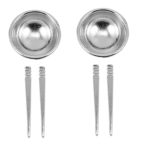 ifundom 4 Sets Geschirr Modell Mini Essstäbchen Mädchen Zubehör Für Küche Szene Prop Geschirr Modell Legierung Silber ifundom 4 Sets Geschirr Modell Mini Essstäbchen Mädchen Zubehör Für Küche Szene Prop Geschirr Modell Legierung Silber von ifundom