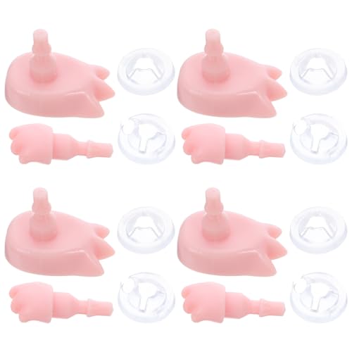 ifundom 4 Sets Miniatur Puppenhände Und Füße Künstliche Handgelenke Körperteile Ersatz Für Spielzeugpuppen Zubehör Actionfiguren Bastelbedarf von ifundom