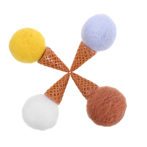ifundom 4er-Pack Eistüten Aus Wollfilz Zum Basteln Dekorative Ornamente Klein Stilvoll ifundom 4er-Pack Eistüten Aus Wollfilz Zum Basteln Dekorative Ornamente Klein Stilvoll von ifundom