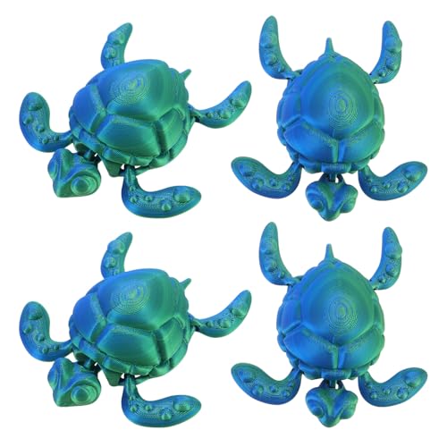 ifundom 4stücke Gedruckte Schildkröte Modell Meeresschildkrötenfiguren Kleine Schildkrötenfigur Tierspielzeug Dekorativer Schildkrötenschmuck Für Wohnzimmer Und Büro von ifundom