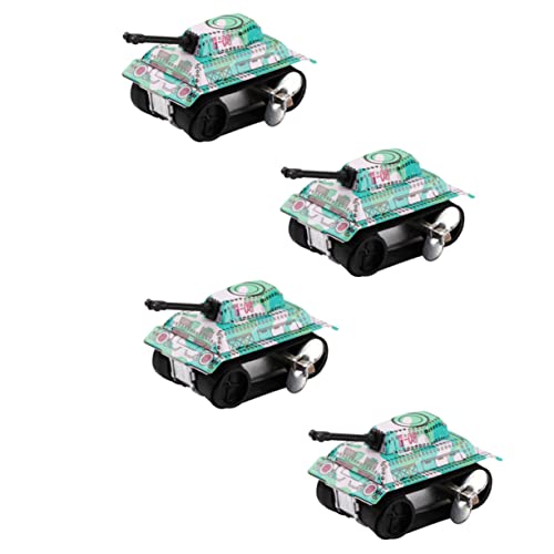 ifundom Lernspielzeug Für Kinder 4-teiliges Mini-Panzer-aufziehspielzeug Blechspielzeug Perfekt Zum Spielen Drinnen Und Draußen von ifundom