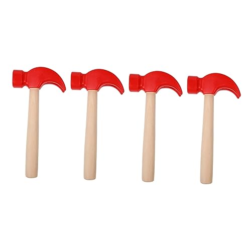 ifundom 4 Stück Dummy-Hammer Werkzeug Holzhämmer Für Hammerspielsachen Für Kinderhammer Aus Holz Plastik Rot ifundom 4 Stück Dummy-Hammer Werkzeug Holzhämmer Für Hammerspielsachen Für Kinderhammer Aus Holz Plastik Rot von ifundom