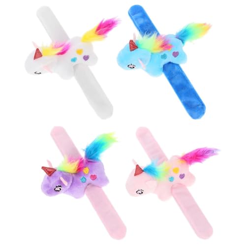 ifundom 4 Stück Einhorn-sprengring Einhorn-schnapparmband Slap-Armband Stofftiere Einhorn-partygeschenke Einhorn Stofftier Plüsch-Slap-Band Kind Plüschpuppen Schmücken Pp Baumwolle ifundom 4 Stück Einhorn-sprengring Einhorn-schnapparmband Slap-Armband Stofftiere Einhorn-partygeschenke Einhorn Stofftier Plüsch-Slap-Band Kind Plüschpuppen Schmücken Pp Baumwolle von ifundom