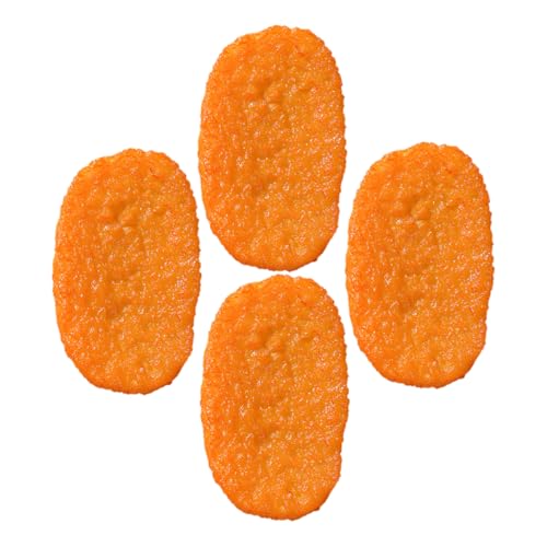 ifundom 4 Stück Gefälschte Gekochte Frittierte Lebensmittel Modell Simulation Künstliche Lebensmittel Modell Faux Lebensmittel Ornament von ifundom