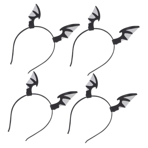 ifundom 4 Stück Halloween Fledermaus Stirnband für Damen und Leichtes Komfortables Bat Wing Headpiece Vielseitiges Party Haaraccessoire für Kostüm und Festtagsfeiern von ifundom