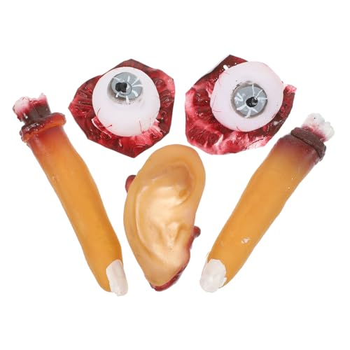 ifundom 4 Stück Halloween-Orgelrequisiten Finger Halloween Augäpfel Halloween- beängstigend realistisch Halloween Horror Halloween grusel Lustige Halloween-Requisite Augapfel Plastik von ifundom