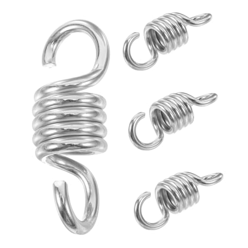ifundom 4 Stück Hammock Chair Federn Schwerlast Zugfeder für Hängesessel Hängematte Veranda Schaukel Deckenhalterung Outdoor Patio Silber ifundom 4 Stück Hammock Chair Federn Schwerlast Zugfeder für Hängesessel Hängematte Veranda Schaukel Deckenhalterung Outdoor Patio Silber von ifundom