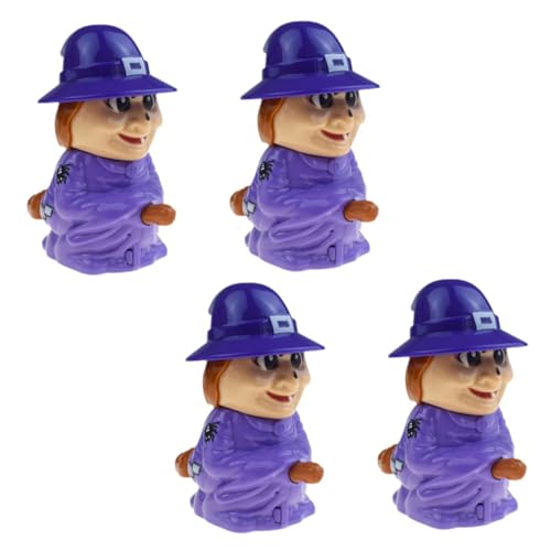 ifundom 4 Stück Hexenspielzeug Mit Uhrwerk Kinderspielzeug Partyspielzeug Zappelspielzeug Halloween- Masse Outdoor- Dinosaurier- Aufzieh Violett Abs von ifundom