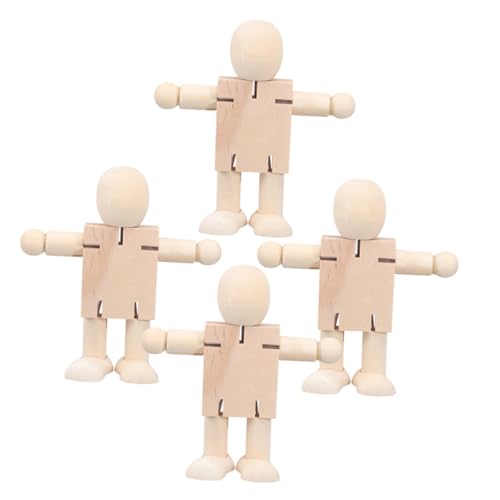 ifundom 4 Stück Holz Roboterfiguren DIY Unvollendete Roboterpuppen für Graffiti Malen und Basteln Kinderpädagogisches für Kreative Aktivitäten ifundom 4 Stück Holz Roboterfiguren DIY Unvollendete Roboterpuppen für Graffiti Malen und Basteln Kinderpädagogisches für Kreative Aktivitäten von ifundom