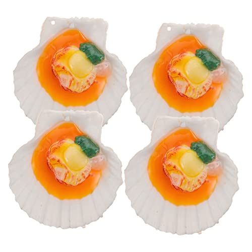 ifundom 4 Stück Jakobsmuschelmodell Miniaturlebensmittel realistisch Fischspielzeug für Simulationsdekoration Essensmodell Meeresfrüchte-Fake-Modell Fisch PVC ifundom 4 Stück Jakobsmuschelmodell Miniaturlebensmittel realistisch Fischspielzeug für Simulationsdekoration Essensmodell Meeresfrüchte-Fake-Modell Fisch PVC von ifundom