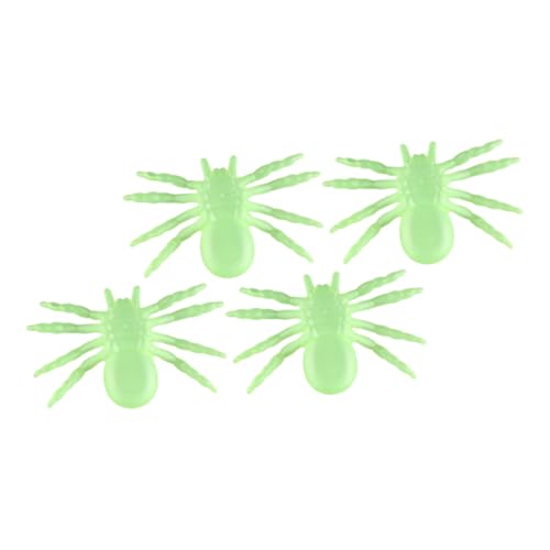ifundom 4 Stück Leuchtende Spinne Halloween-Spinnennetz gruselige Halloween-Dekorationen Halloween Scherzartikel Halloween gartendeko gefälschtes Spinnenspielzeug Layout gefälschte Spinne von ifundom
