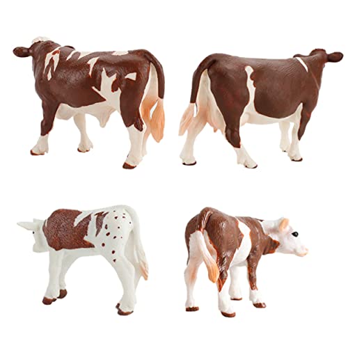ifundom Kuh Spielzeug Set Simulation Bauernhof Tiere Jungen Und Mädchen Pädagogisches Spielzeug Kuh Anzug von ifundom