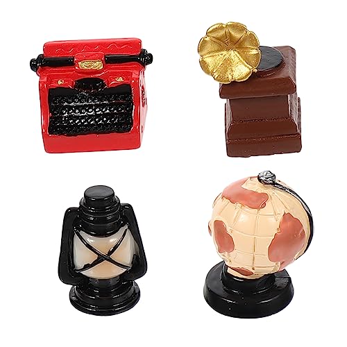 ifundom 4 Stück Mini-Heimdekoration Home Decor wohnungsdeko wohnraumdeko Home Dekoration Miniatur Babyspielzeug Wohnkultur dekoratives kleines Modell verschleißfestes kleines Modell Harz von ifundom
