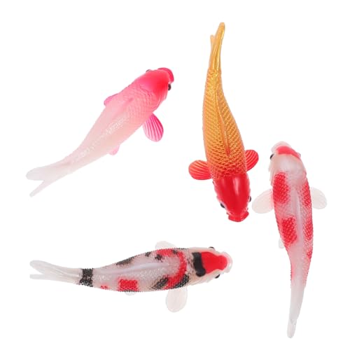 ifundom 4 Stück Miniatur Koi Fisch Figuren Realistische Goldfisch Modelle für Aquarium Feengarten Dekoration DIY Bastelzubehör Lebensechte Gartenteich Ornamente ifundom 4 Stück Miniatur Koi Fisch Figuren Realistische Goldfisch Modelle für Aquarium Feengarten Dekoration DIY Bastelzubehör Lebensechte Gartenteich Ornamente von ifundom