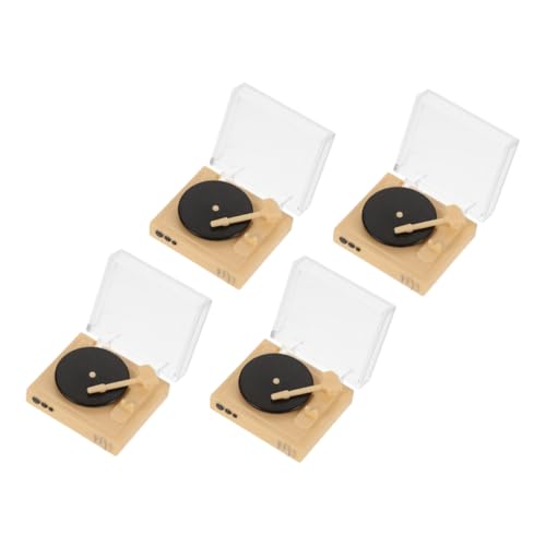 ifundom 4 Stück Miniatur Musikzubehör Für Puppenhäuser DIY Mini CD Player Und Plattenspieler Modell – Kleines Hausmöbel Für Wohnzimmer Und Schlafzimmer ifundom 4 Stück Miniatur Musikzubehör Für Puppenhäuser DIY Mini CD Player Und Plattenspieler Modell – Kleines Hausmöbel Für Wohnzimmer Und Schlafzimmer von ifundom